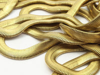 Snake Chain, 2m Raw Brass Snake Chain (6mm) - ( Z072 )