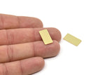 Brass Rectangle Blank, Raw Brass Rectangle Blanks, Findings (19x9x0.80mm) Y012