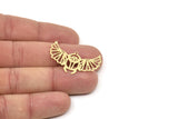 Brass Bug Charm, Raw Brass Insect Charms With 1 Loop (21x35x0.60mm) SMP2319