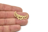 Brass Bug Charm, Raw Brass Insect Charms With 2 Loops (23x35x0.60mm) SMP2319