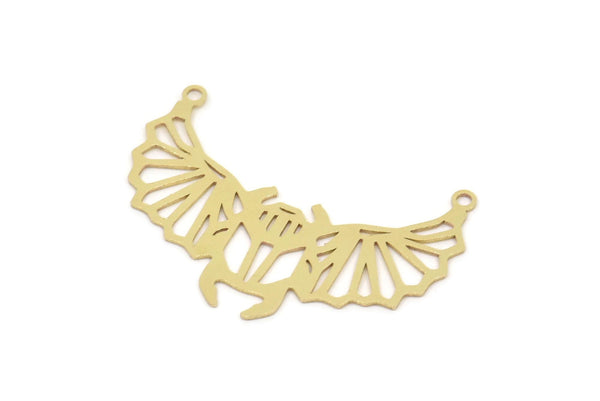 Brass Bug Charm, Raw Brass Insect Charms With 2 Loops (23x35x0.60mm) SMP2319