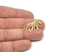 Brass Fringe Charm, Raw Brass Fringe Charms With 1 Loop, Pendants, Earrings Findings (26x21x0.60mm) SMP2345
