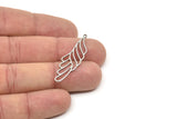Steel Wing Charm, Stainless Steel Wing Charms With 1 Loop, Findings (40x11x0.80mm) SMP2347