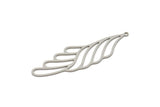Steel Wing Charm, Stainless Steel Wing Charms With 1 Loop, Findings (60x17x0.80mm) SMP2348