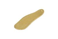 Brass Irregular Charm, 12 Raw Brass Irregular Shape Charm Earrings With 1 Hole, Findings (26x8x1mm) D0656