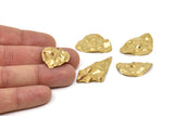 Brass Charm, Raw Brass Mixed Charms, Brass Wavy Charms, Irregular Charms, Findings D0713-D0691-D844-D0829-D0828