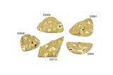 Brass Charm, Raw Brass Mixed Charms, Brass Wavy Charms, Irregular Charms, Findings D0713-D0691-D844-D0829-D0828
