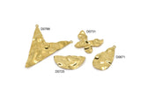 Brass Charm, Raw Brass Mixed Charms, Brass Wavy Charms, Irregular Charms, Findings D0725-D0671-D0731-D0788