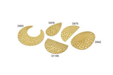 Brass Charm, Raw Brass Mixed Charms, Brass Wavy Charms, Irregular Charms, Findings D975-D942-D1185-D976-D955