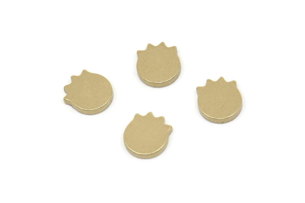 Brass Tulip Blank, Raw Brass Tiny Tulip Blanks, Findings (7x6x1.2mm) A5813