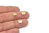 Brass Irregular Blank, Raw Brass Irregular Shaped Blanks, Findings (6x10x1.2mm) A5786