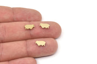 Brass Sheep Blank, Raw Brass Sheep Blanks, Findings (5x10x1.2mm) A5841