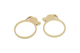 Brass Ring, Raw Brass Cat Rings, Cat Jewelry, Ring Findings SMP2364