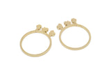 Brass Ring, Raw Brass Tiny Tree Rings, Tree Jewelry, Ring Findings SMP2366