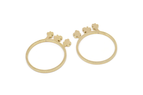 Brass Ring, Raw Brass Tiny Tree Rings, Tree Jewelry, Ring Findings SMP2366