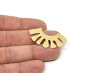 Brass Irregular Blank, Raw Brass Irregular Shaped Blanks, Findings (23x42x0.60mm) SMP2377