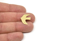 Brass Bird Blank, Raw Brass Bird Blanks, Bird Findings (20/30/40x0.60mm) SMP2379