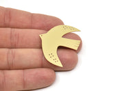 Brass Bird Blank, Raw Brass Bird Blanks, Bird Findings (20/30/40x0.60mm) SMP2379