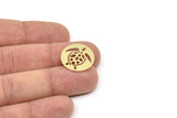 Brass Turtle Blank, Raw Brass Turtle Blanks, Bird Findings, Charms (20/30/40x0.60mm) SMP2380