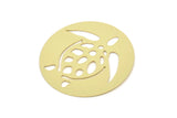 Brass Turtle Blank, Raw Brass Turtle Blanks, Bird Findings, Charms (20/30/40x0.60mm) SMP2380