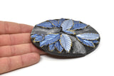 Vintage Flower Belt, 1 Vintage Flower And Leaves Handcraft Belt Buckle (99x75mm) - Made In Germany T095