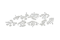 Steel Charm, Stainless Steel, Steel Pendants, Charm Pendants, Stainless Steel Irregular Shaped Charms With Holes SMP2381