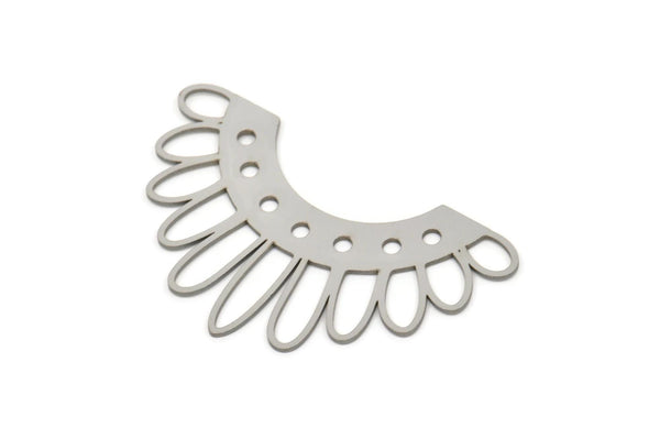 Steel Charm, Stainless Steel Ethnic Motif Charms, Charm Pendants, Connectors, Findings (29x48x0.80mm) SMP2386