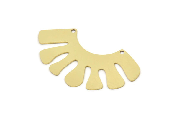 Brass Charm, Raw Brass Ethnic Motif Charms With 2 Holes, Charm Pendants, Connectors, Findings (22x41.5x0.60mm) SMP2387
