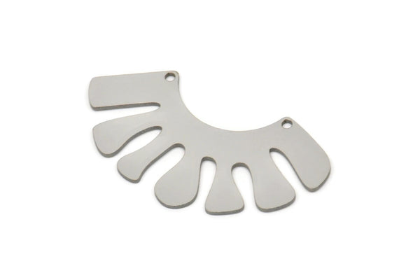 Steel Charm, Stainless Steel Ethnic Motif Charms With 2 Holes, Charm Pendants, Connectors, Findings (22x41.5x0.80mm) SMP2387