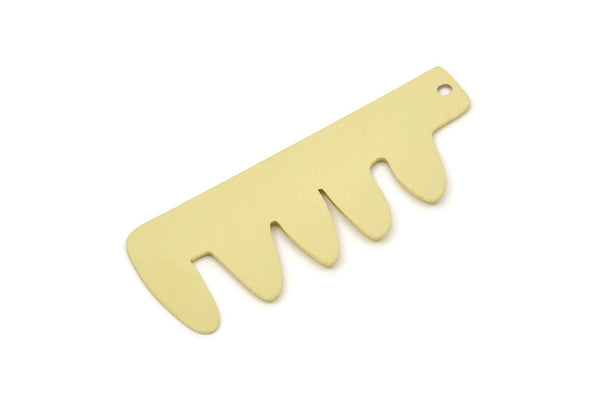 Brass Charm, Raw Brass, Brass Pendants, Charm Pendants, Brass Charms With 1 Hole (40x16x0.60mm) SMP2390