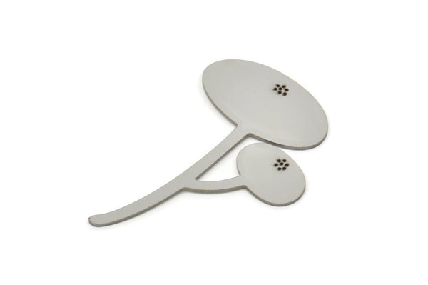 Çelik Mantar Boşluğu, Paslanmaz Çelik Mantar Boşluğu, Tılsımlar, Küpeler, Bulgular (43x27x0,80 mm) SMP2392