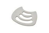 Steel Irregular Blank, Stainless Steel Irregular Shaped Blanks, Findings (29x39x0.80mm) SMP2398