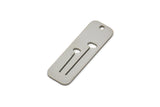 Steel Rectangle Charm, Stainless Steel Branch Patterned Rectangle Shaped Charms With 1 Hole, Findings (25x8.5x0.80mm) SMP2400