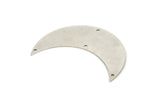 Crescent Wall Art, 2 Antique Silver Plated Brass Crescent Moon Wall Hanging Decor with 4 Holes (55x20x0.60mm) H0174