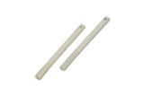 Silver Bar Charm, 12 Silver Tone Brass Bar Charms With 1 Hole, Earrings, Findings (30x2x1mm) Bs-1197--A0859