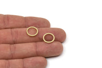 Brass Circle Connectors, Raw Brass Circle Connectors, Findings (13x1.5mm) A5574