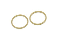 25mm Circle Connector, Raw Brass Circle Connectors (25x1.5x1.5mm) E009
