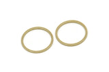 25mm Circle Connector, Raw Brass Circle Connectors (25x1.5x1.5mm) E009