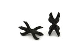 Ejderha Pençesi Bağlantı Parçası, 10 mm Boncuklar İçin 2 Oksitlenmiş Siyah Pirinç Ejderha Pençesi Bağlantı Parçası (23x11 mm) N0085