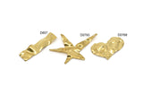 Brass Charm, Raw Brass Mixed Charms, Brass Wavy Charms, Irregular Charms, Findings D0768-D0793-D857