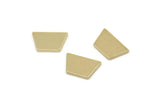 Brass Irregular Blank, Raw Brass Irregular Shaped Blanks, Findings (6x10x1.2mm) A5786