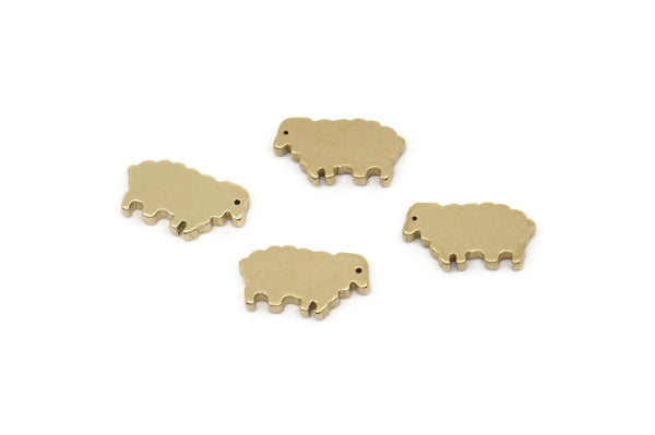 Brass Sheep Blank, Raw Brass Sheep Blanks, Findings (5x10x1.2mm) A5841