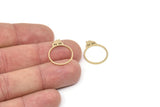 Brass Ring, Raw Brass House Rings, House Shaped Jewelry, Ring Findings SMP2363