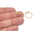 Brass Ring, Raw Brass Tiny Tree Rings, Tree Jewelry, Ring Findings SMP2366