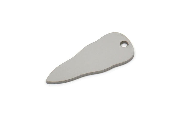 Steel Charm, Stainless Steel, Steel Pendants, Steel Findings, Stainless Steel Charms With 1 Hole (20x8x0.80mm) SMP2369