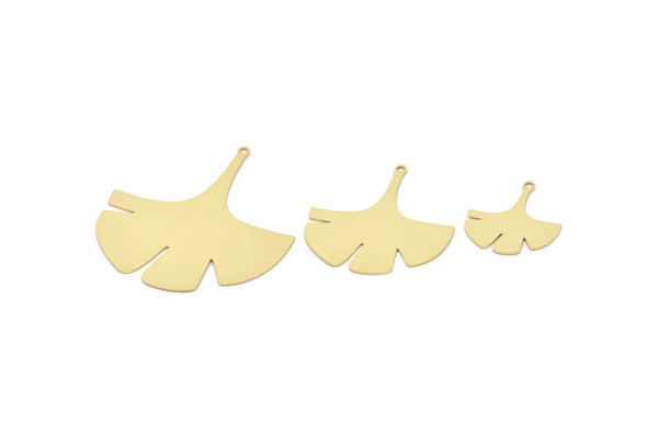 Pirinç Yaprak Tılsımı, 1 Döngülü Ham Pirinç Gingko Yaprağı Tılsımları, Boşluklar, Bulgular (20/30/40x0,60 mm) SMP2412