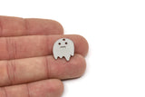Steel Ghost Charm, Stainless Steel Ghost Charms With 1 Loop, Blanks, Findings (15/20/25x0.80mm) SMP2415