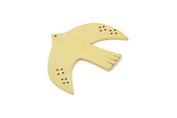 Brass Bird Blank, Raw Brass Bird Blanks, Bird Findings (20/30/40x0.60mm) SMP2379