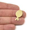 Brass Fish Charm, Raw Brass Fish Charms With 1 Hole, Findings (30x15x0.60mm) SMP2430 Y011