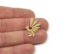 Brass Bird Charm, Raw Brass Phoenix Charms With 1 Hole, Findings (30x16x0.80mm) SMP2445